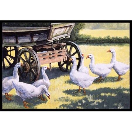 Carolines Treasures Carolines Treasures BDBA0234MAT Geese by Daphne Baxter Indoor or Outdoor Mat; 18 x 27 BDBA0234MAT